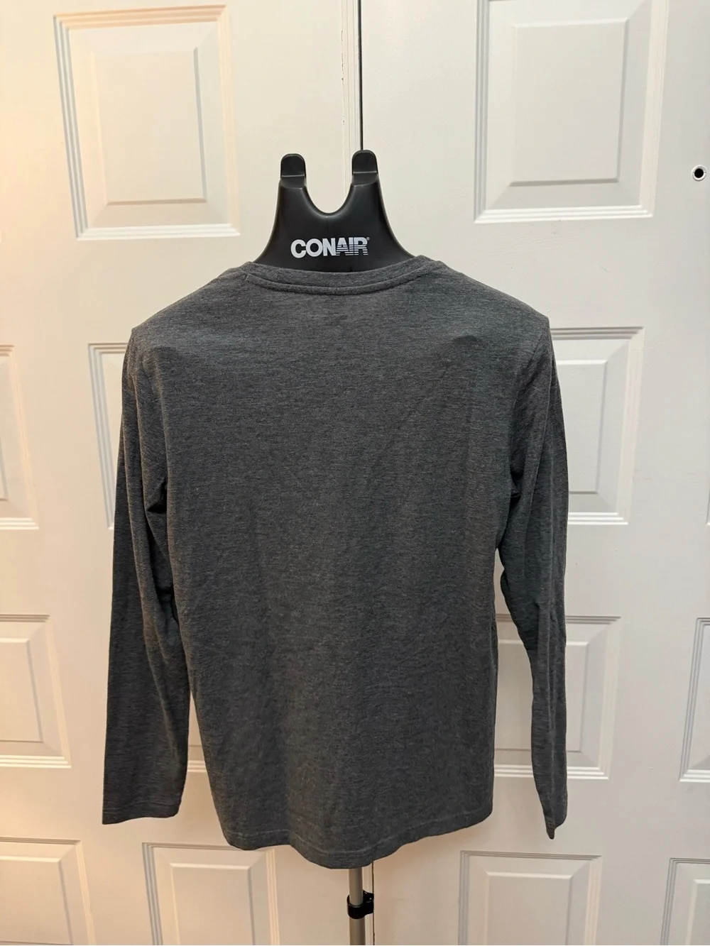 Classic Long-Sleeve Crew Tee - Charcoal Gray - Picture 3 of 4